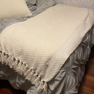 White throw